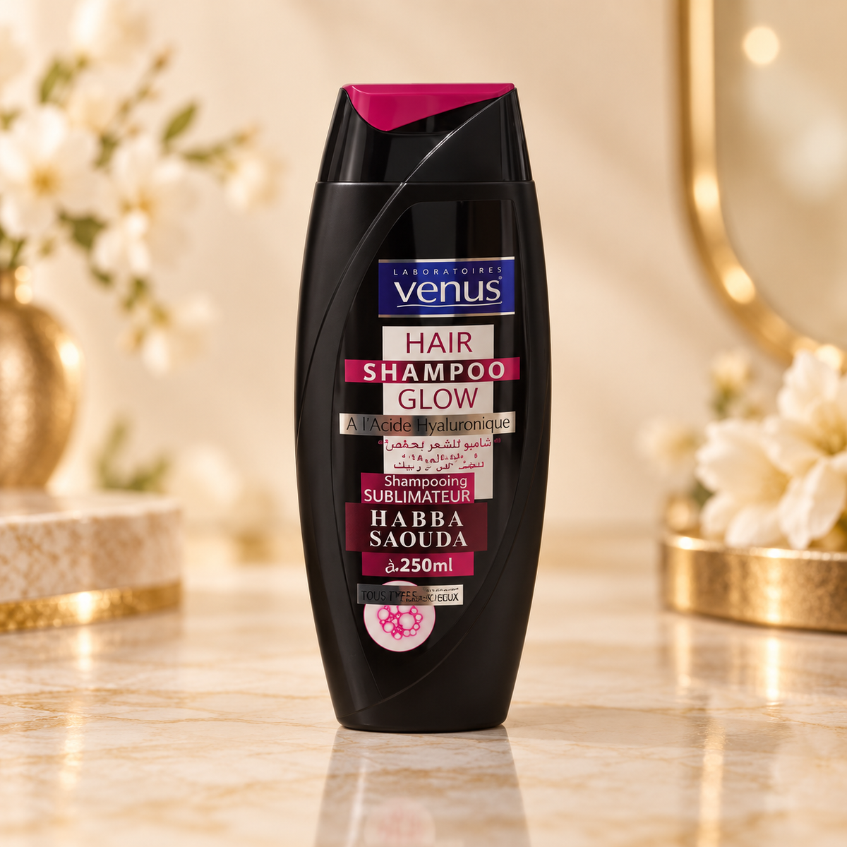 Shampooing Vénus Hair Glow Habba Saouda 250 ml